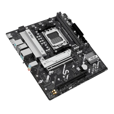 Asus PRIME B850M-K  |  Processor family AMD  |  Processor socket AM5  |  DDR5  |  Supported hard disk drive interfaces SATA, M.2  |  Number of SATA connectors 4