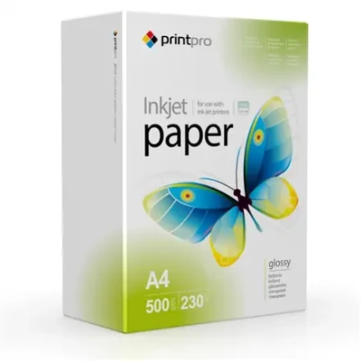 ColorWay PrintPro foto papīrs, 500 lapas  |  230 g / m²  |  A4  |  Augsts spīdums