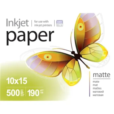 ColorWay PrintPro foto papīrs, 500 lapas  |  190 g / m²  |  10x15  |  Matēts