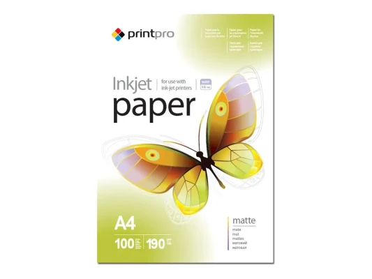 ColorWay PrintPro Photo Paper, 100 sheets  |  190 g / m²  |  A4  |  Matte