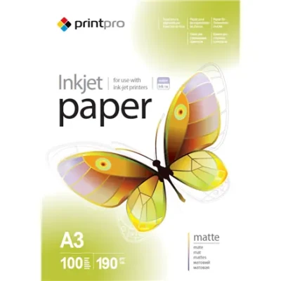 ColorWay PrintPro Photo Paper, 100 sheets  |  190 g / m²  |  A3  |  Matte