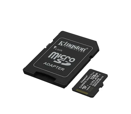Kingston Canvas Select Plus  |  128 ГБ  |  microSD  |  Класс флэш-памяти Class 10, UHS-I, U1 / U3, видео класс 10 / 30, A1