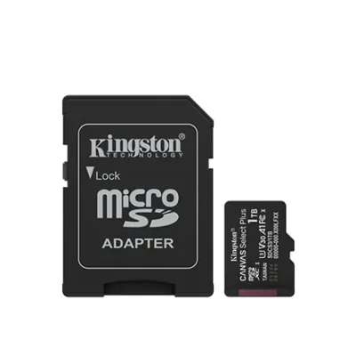 Kingston atmiņas karte  |  Canvas Select Plus  |  1000 GB  |  microSD  |  Flash atmiņas klase Klase 10, UHS-I, U1 / U3, video klase 10 / 30, A1