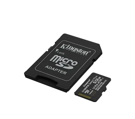Kingston Canvas Select Plus  |  512 GB  |  microSD  |  Flash atmiņas klase Klase 10, UHS-I, U1 / U3, video klase 10 / 30, A1