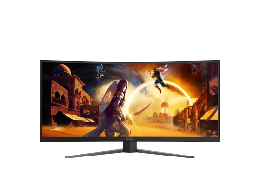 AOC  |  CU34G4  |  34 "  |  Быстрая VA  |  UWQHD  |  21:9  |  180 Гц  |  1 мс  |  3440 x 1440 пикселей  |  300 кд / м²  |  Количество HDMI портов 2  |  Черный