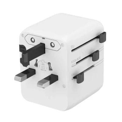 Gembird Universal travel power adapter  |  TPA-1A2C20-01-W  |  20 W  |  Travel Adapter