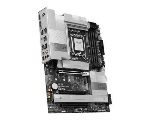 MSI PRO Z890-A WIFI  |  Processor family Intel  |  Processor socket LGA1851  |  DDR5 UDIMM  |  Supported hard disk drive interfaces SATA, M.2  |  Number of SATA connectors 4