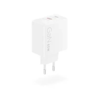 Lenovo Dual USB-C 65W GaN lādētājs  |  USB-C  |  65 W  |  Lādētājs