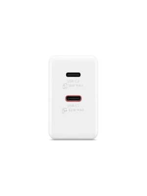 Lenovo Dual USB-C 65W GaN lādētājs  |  USB-C  |  65 W  |  Lādētājs