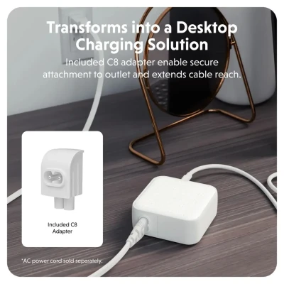 Hyper HyperJuice 70W USB-C GaN Travel Charger, White  |  HJ1003WHWWGL