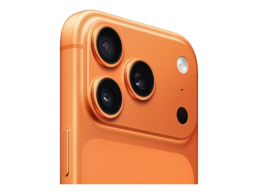 Apple iPhone 17 Pro  |  Kosmiski oranžs  |  6.3 "  |  Super Retina XDR displejs  |  2622 x 1206 pikseļi  |  A19 Pro  |  Iekšējā RAM 12 GB  |  256 GB  |  Divas SIM kartes  |  5G  |  Galvenās kameras izšķirtspēja 48+48+48 MP  |  Sekundārās kameras izšķirtsp