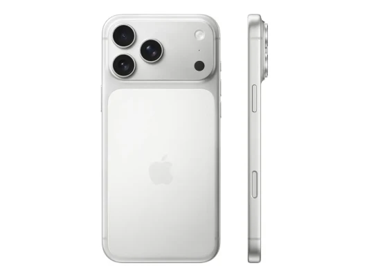 Apple iPhone 17 Pro Max  |  Silver  |  6.9 "  |  Super Retina XDR display  |  2868 x 1320 pixels  |  A19 Pro  |  Internal RAM 12 GB  |  256 GB  |  Dual SIM  |  5G  |  Main camera resolution 48+48+48 MP  |  Secondary camera resolution 18 MP  |  iOS  |  26