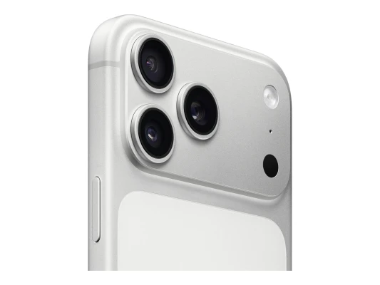 Apple iPhone 17 Pro Max  |  Silver  |  6.9 "  |  Super Retina XDR display  |  2868 x 1320 pixels  |  A19 Pro  |  Internal RAM 12 GB  |  256 GB  |  Dual SIM  |  5G  |  Main camera resolution 48+48+48 MP  |  Secondary camera resolution 18 MP  |  iOS  |  26