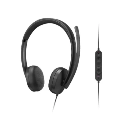 Lenovo Wired VoIP Austiņas 5000 (Teams)  |  Iebūvēts mikrofons  |  USB Type-A, USB Type-C  |  Melns