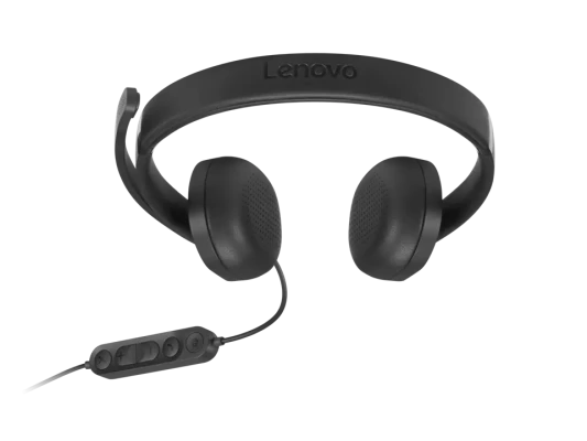 Lenovo Wired VoIP Austiņas 5000 (Teams)  |  Iebūvēts mikrofons  |  USB Type-A, USB Type-C  |  Melns