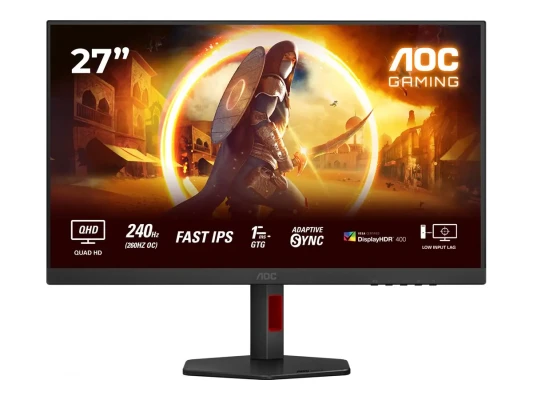 AOC  |  Q27G4ZR  |  27 "  |  Быстрый IPS  |  QHD  |  16:9  |  240 Гц  |  1 мс  |  2560 x 1440 пикселей  |  400 кд / м²  |  Количество HDMI портов 2  |  Черный