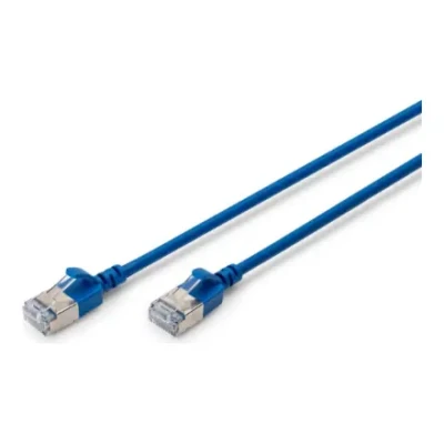 Digitus CAT 6A F-FTP Slim Patch Cable, 0.5 m  |  DK-1632-A-005S-B  |  Blue