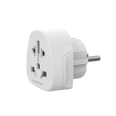 Gembird World to EU power adapter plug, 15 A  |  A-AC-EUMINTF  |  Travel adapter