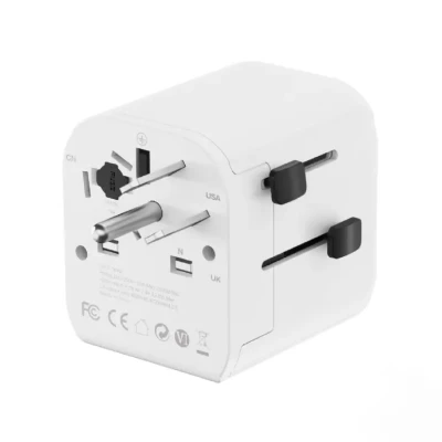 Gembird EU to Universal travel power adapter, 12W  |  TPA-EU2A12-01-W  |  5 V