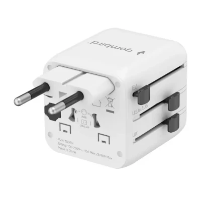 Gembird Universal travel power adapter  |  TPA-INT-01-W  |  Travel adapter