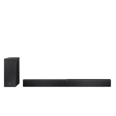 Sharp 2.1 Dolby Atmos / DTS Virtual:X Звуковая панель с тонким беспроводным сабвуфером  |  HT-SBW310  |  330 Вт  |  Bluetooth  |  Черный  |  Беспроводное соединение