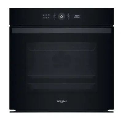 Whirlpool Oven  |  WOI4S8PM0SBA  |  73 L  |  Electric  |  Pyrolytic / Hydrolytic  |  Electronic  |  Steam function  |  Height 59.7 cm  |  Width 59.5 cm  |  Black