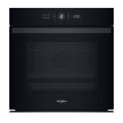 Whirlpool Oven  |  WOI4S8PM0SBA  |  73 L  |  Electric  |  Pyrolytic / Hydrolytic  |  Electronic  |  Steam function  |  Height 59.7 cm  |  Width 59.5 cm  |  Black