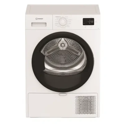 INDESIT Dryer Machine  |  C YD 92D WB EE  |  Energy efficiency class E  |  Front loading  |  9 kg  |  Digital  |  Depth 60.7 cm  |  White