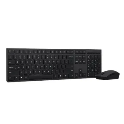 Lenovo Professional Wireless Rechargeable Combo Keyboard and Mouse  |  Keyboard and Mouse Set  |  Wireless  |  Mouse included  |  Estonian  |  Bluetooth  |  Grey