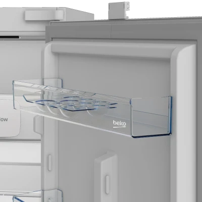 BEKO Refrigerator  |  B3BCNA294HS  |  Energy efficiency class E  |  Built-in  |  Combi  |  Height 177.5 cm  |  No Frost system  |  Fridge net capacity 194 L  |  Freezer net capacity 76 L  |  Display  |  37 dB  |  White