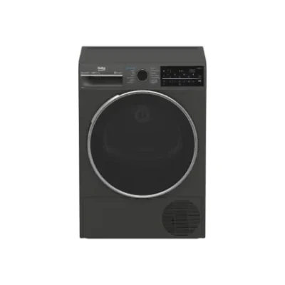 BEKO Dryer Machine  |  B5T89243M  |  Energy efficiency class C  |  Front loading  |  9 kg  |  Heat pump  |  Digital  |  Depth 67 cm  |  Steam function  |  Black