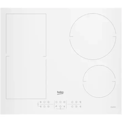 BEKO Hob  |  HII64200FMTW  |  Induction  |  Number of burners / cooking zones 4  |  Touch control  |  Timer  |  White