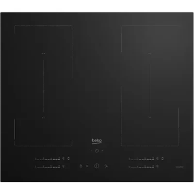 BEKO  |  Built-in Induction Hob  |  HII64720QUF2T  |  4 Cooking Zones  |  Touch Controls  |  Black