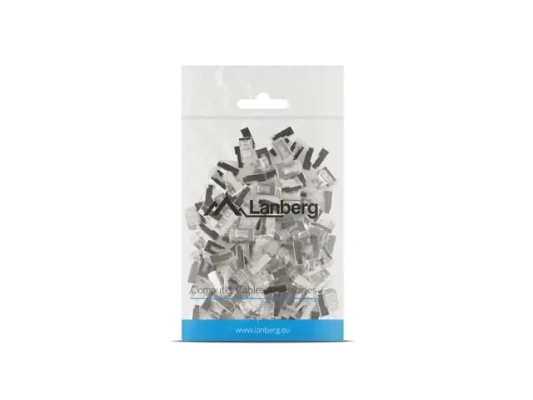 Lanberg  |  RJ45 Cat. 5 / 5e FTP Plug 8P8C, 100 pcs  |  Transparent