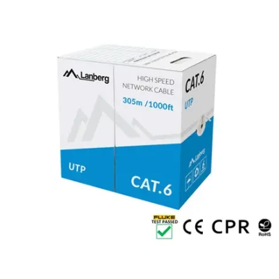 Lanberg  |  LAN Cable Cat.6 UTP Solid CU CPR + Fluke Passed  |  LCU6-11CU-0305-S
