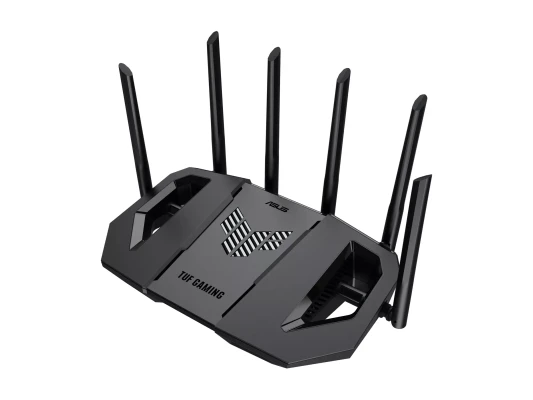 ASUS TUF Gaming BE9400 Router  |  Wi-Fi 7  |  2.4 GHz, 5 GHz, 6 GHz  |  AiMesh  |  4× RJ-45  |  MU-MIMO