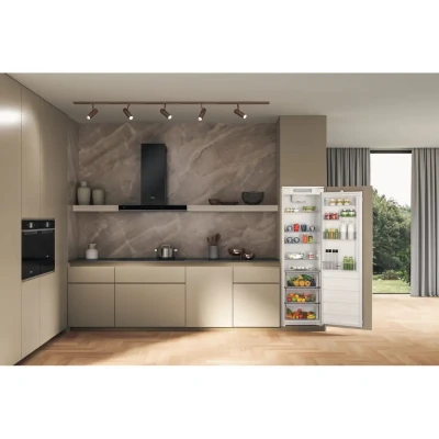 Whirlpool Refrigerator  |  WHSD18A013D1  |  Energy efficiency class E  |  Built-in  |  Larder  |  Height 177 cm  |  Fridge net capacity 306 L  |  Display  |  30 dB  |  Stainless steel