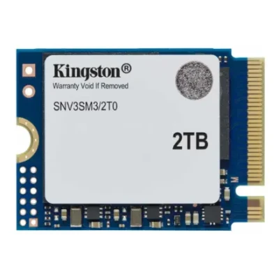 Kingston SSD  |  NV3  |  2000 GB  |  SSD form factor M.2 2230  |  Solid-state drive interface PCIe 4.0 x4 NVMe  |  Lasīšanas ātrums 6000 MB / s  |  Rakstīšanas ātrums 5000 MB / s