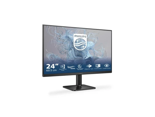Philips  |  24E2N1110 / 00  |  24 "  |  IPS  |  FHD  |  16:9  |  120 Гц  |  4 мс  |  1920 x 1080 пикселей  |  300 кд / м²  |  Количество HDMI портов 1  |  Черный