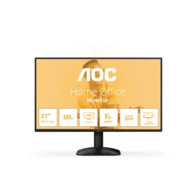 AOC  |  27B31H  |  27 "  |  IPS  |  FHD  |  16:9  |  120 Hz  |  1 ms  |  1920 x 1080 pixels  |  300 cd / m²  |  HDMI ports quantity 1  |  Black
