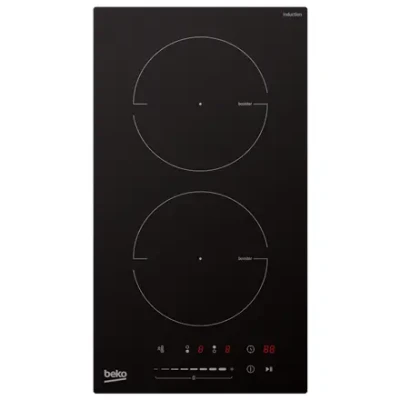 BEKO  |  Built-in Induction Hob  |  HDI32400TO  |  2 Cooking Zones  |  Touch Controls  |  Black