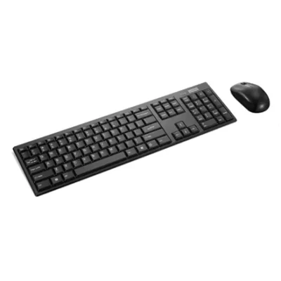 Lenovo 100 Wireless Combo Keyboard and Mouse  |  Keyboard and Mouse Set  |  Wireless  |  Mouse included  |  US Euro  |  Black