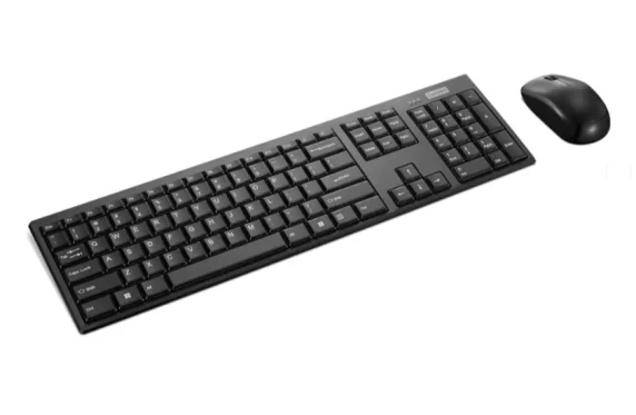Lenovo 100 Wireless Combo Keyboard and Mouse  |  Keyboard and Mouse Set  |  Wireless  |  Mouse included  |  US Euro  |  Black