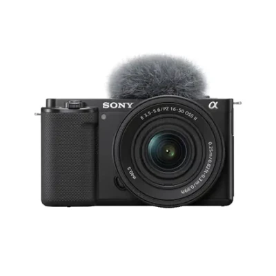 Sony Alpha ZV-E10K vlog camera with 16-50 mm f / 3.5-5.6 II Power Zoom kit Lens  |  Vlog camera  |  24.2 MP  |  ISO sensitivity (max) 32000  |  Display diagonal 2.95 "  |  Wi-Fi  |  Exmor CMOS sensor