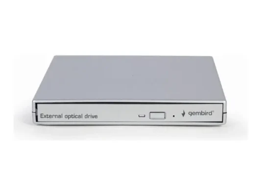 Gembird External USB DVD drive  |  DVD-USB-021-SV  |  Interface USB 2.0  |  CD / DVD  |  CD read speed 24 x  |  CD write speed 24 x  |  Silver