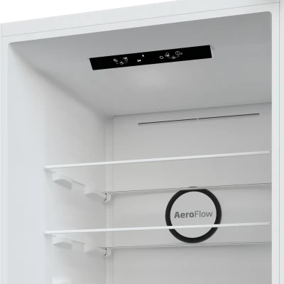BEKO Refrigerator  |  B3RCNA344HW1  |  Energy efficiency class E  |  Free standing  |  Combi  |  Height 179.6 cm  |  No Frost system  |  Fridge net capacity 209 L  |  Freezer net capacity 92 L  |  Display  |  37 dB  |  White