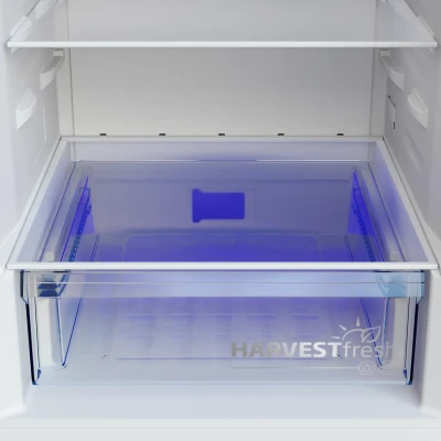 BEKO Refrigerator  |  B3RCNA344HW1  |  Energy efficiency class E  |  Free standing  |  Combi  |  Height 179.6 cm  |  No Frost system  |  Fridge net capacity 209 L  |  Freezer net capacity 92 L  |  Display  |  37 dB  |  White