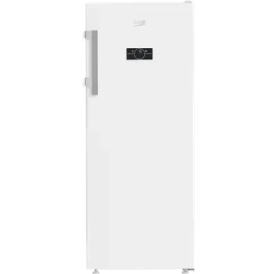 BEKO Freezer  |  B5RFNE274W  |  Energy efficiency class E  |  Upright  |  Free standing  |  Height 151.5 cm  |  Total net capacity 220 L  |  No Frost system  |  White