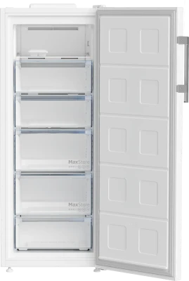 BEKO Freezer  |  B5RFNE274W  |  Energy efficiency class E  |  Upright  |  Free standing  |  Height 151.5 cm  |  Total net capacity 220 L  |  No Frost system  |  White