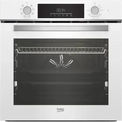 BEKO Oven  |  BBIM14300WMS  |  72 L  |  Electric  |  Catalytic  |  Mechanical control  |  Steam function  |  Height 59.5 cm  |  Width 59.4 cm  |  White